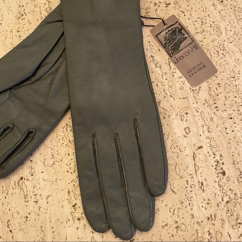 NWT Beacon Hill Genuine Leather Lined Gloves